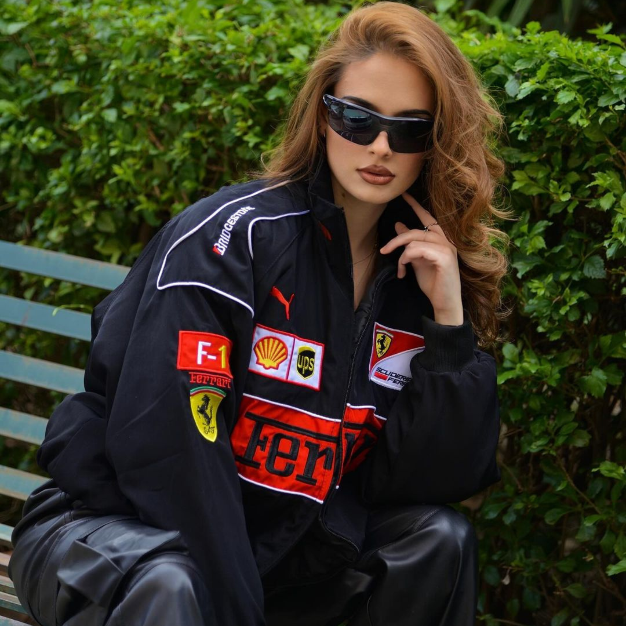 Black Vintage Racing Jacket