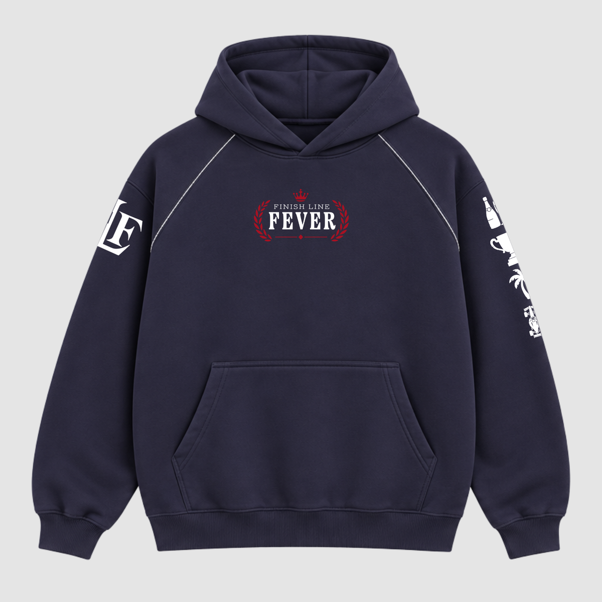FEVER Racing Raglan Hoodie NAVY