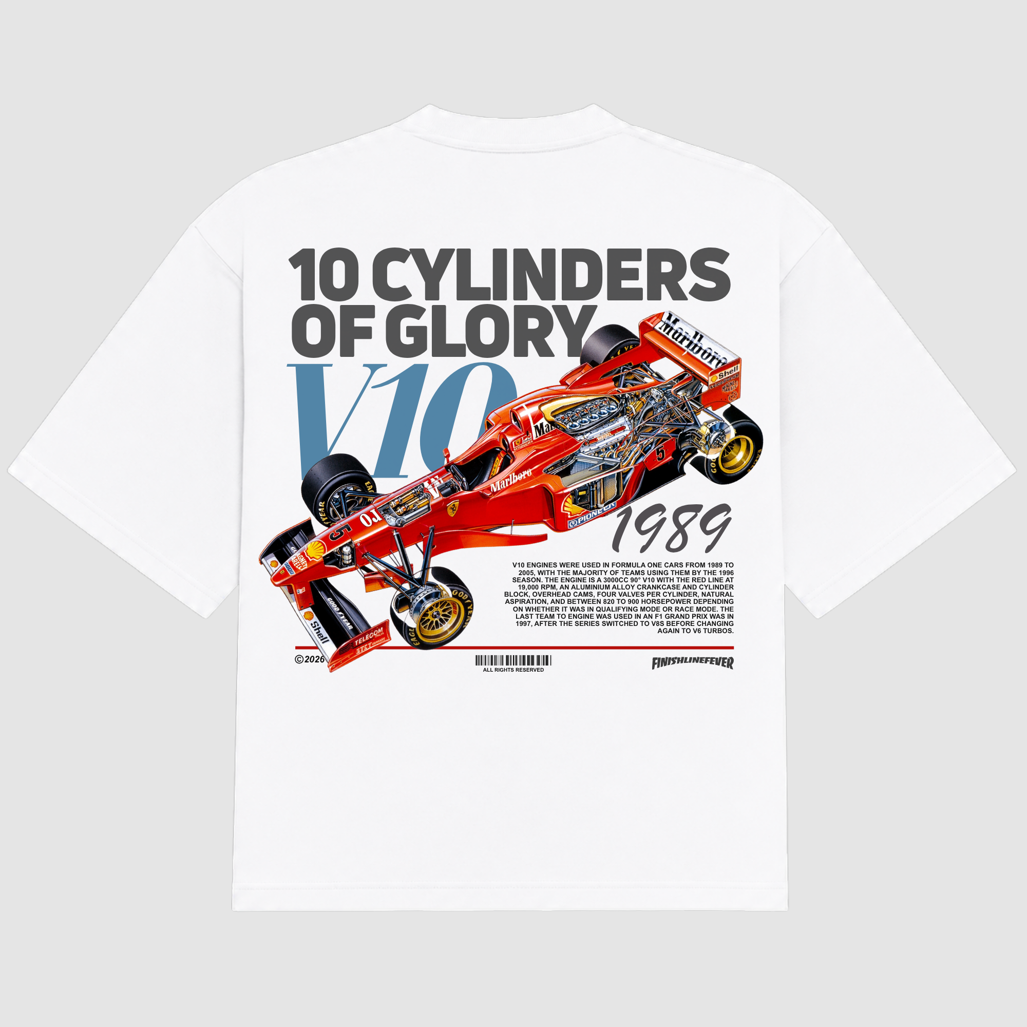 10 Cylinders Of Glory Tee