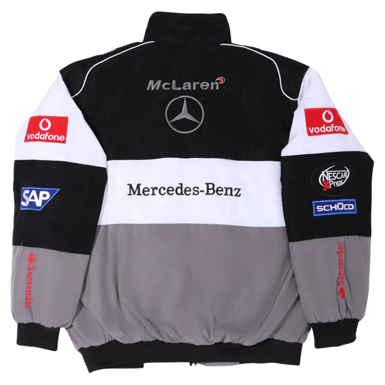 White Mercedes Vintage Racing Jacket