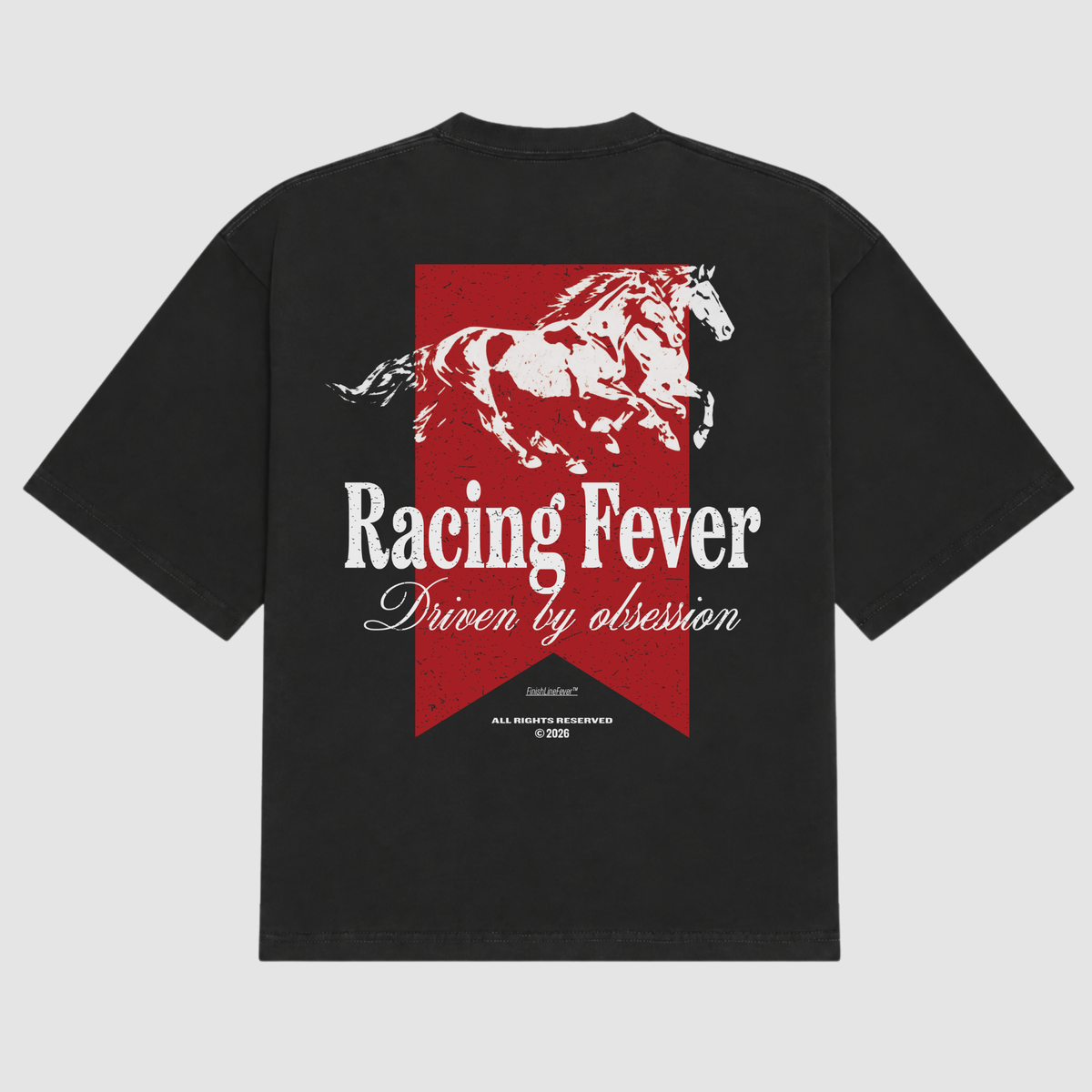 The Horsepower Box Tee BLACK