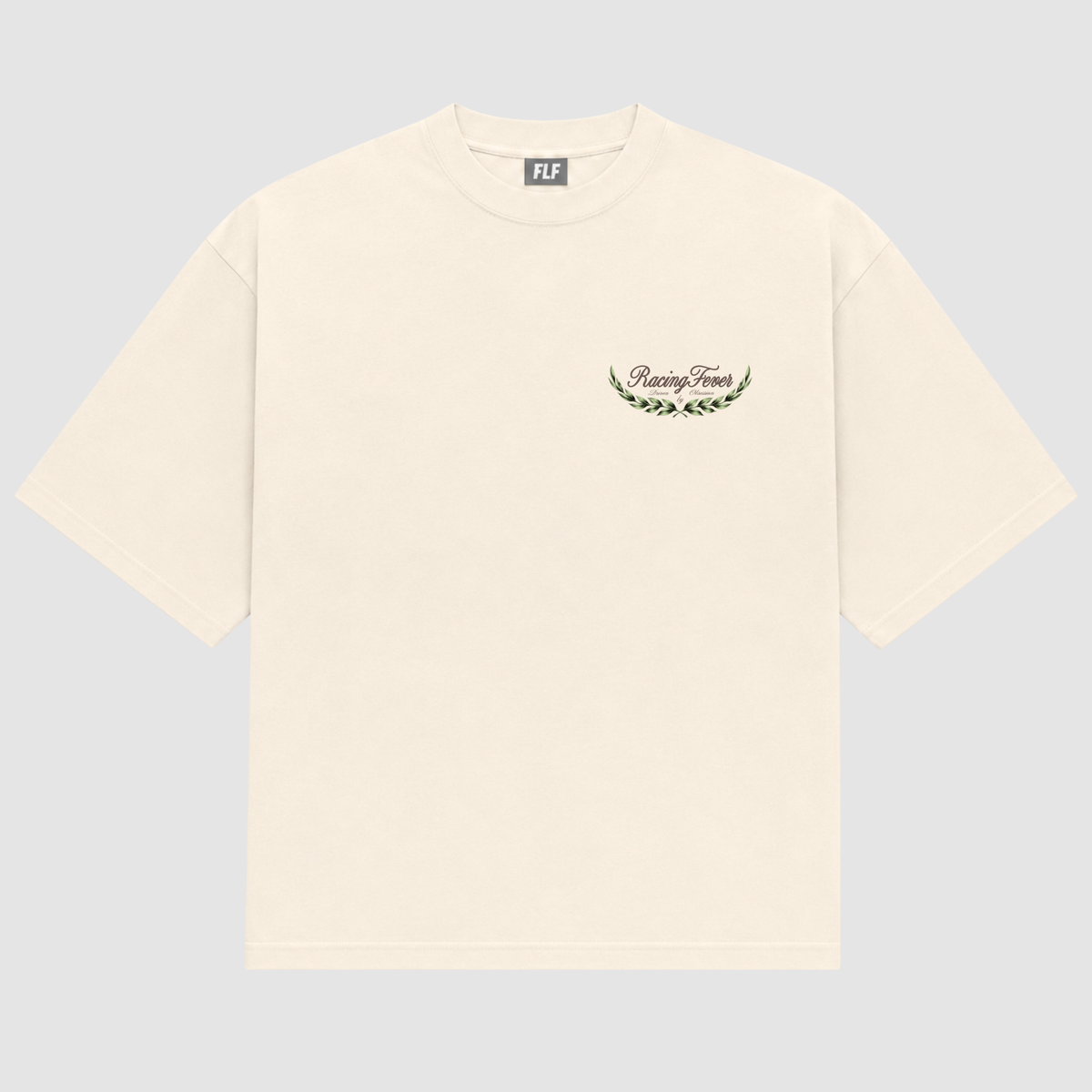 RacingFever Crest Box Tee CREAM