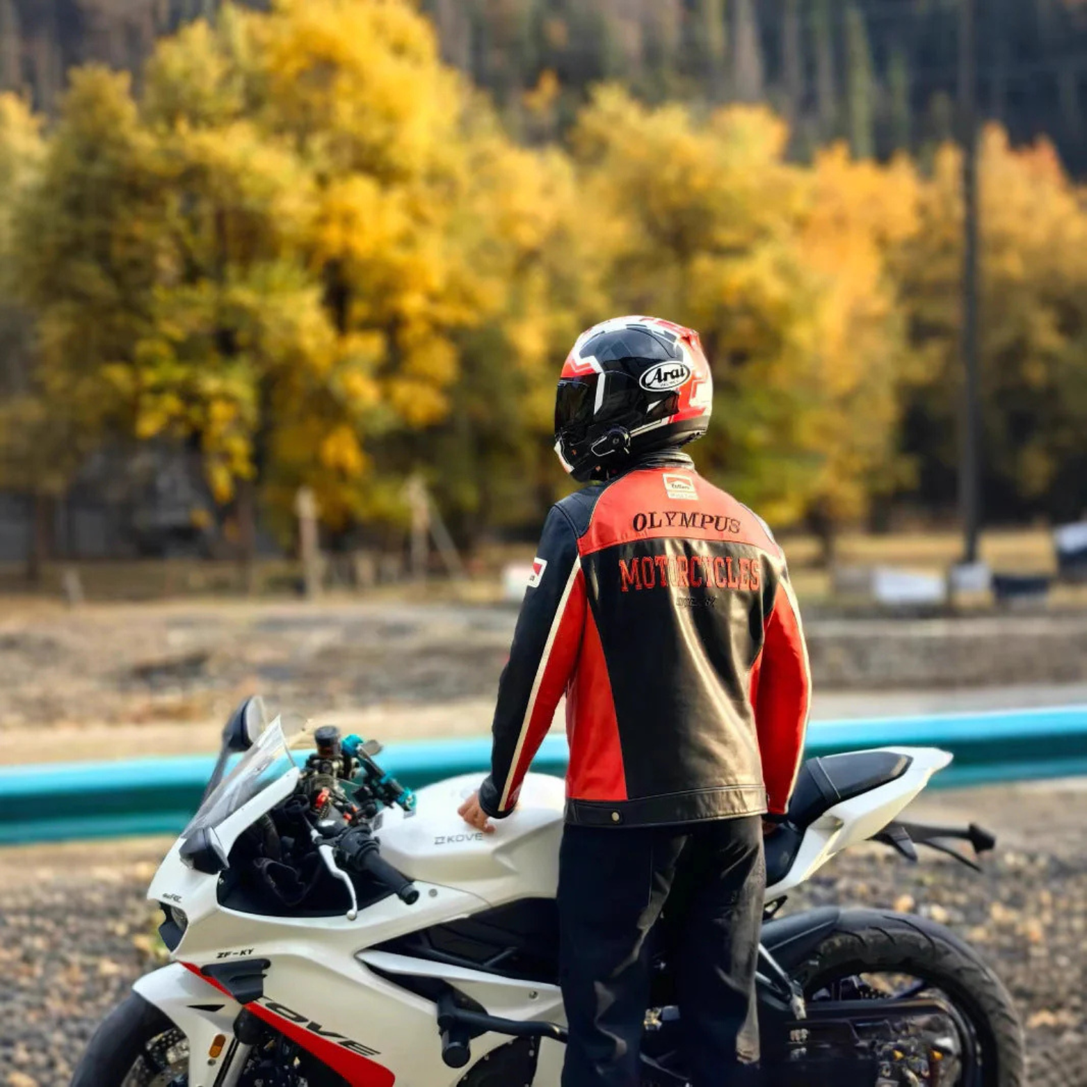 Olympus Ferrari Leather Racing Jacket