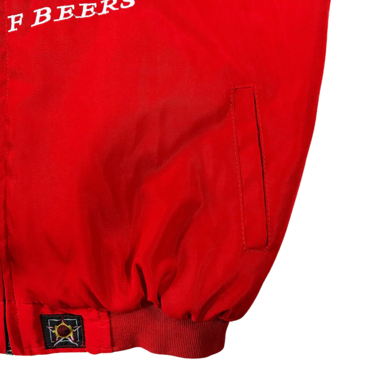 Red Budweiser Vintage Racing Jacket