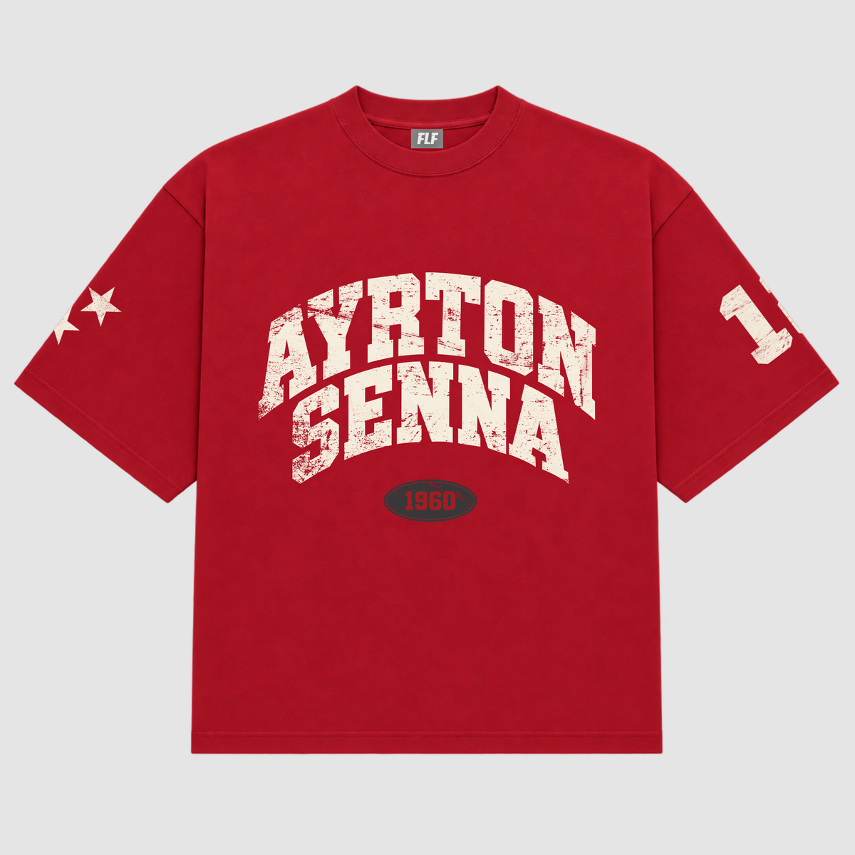 Ayrton Senna Tribute Box Tee RED