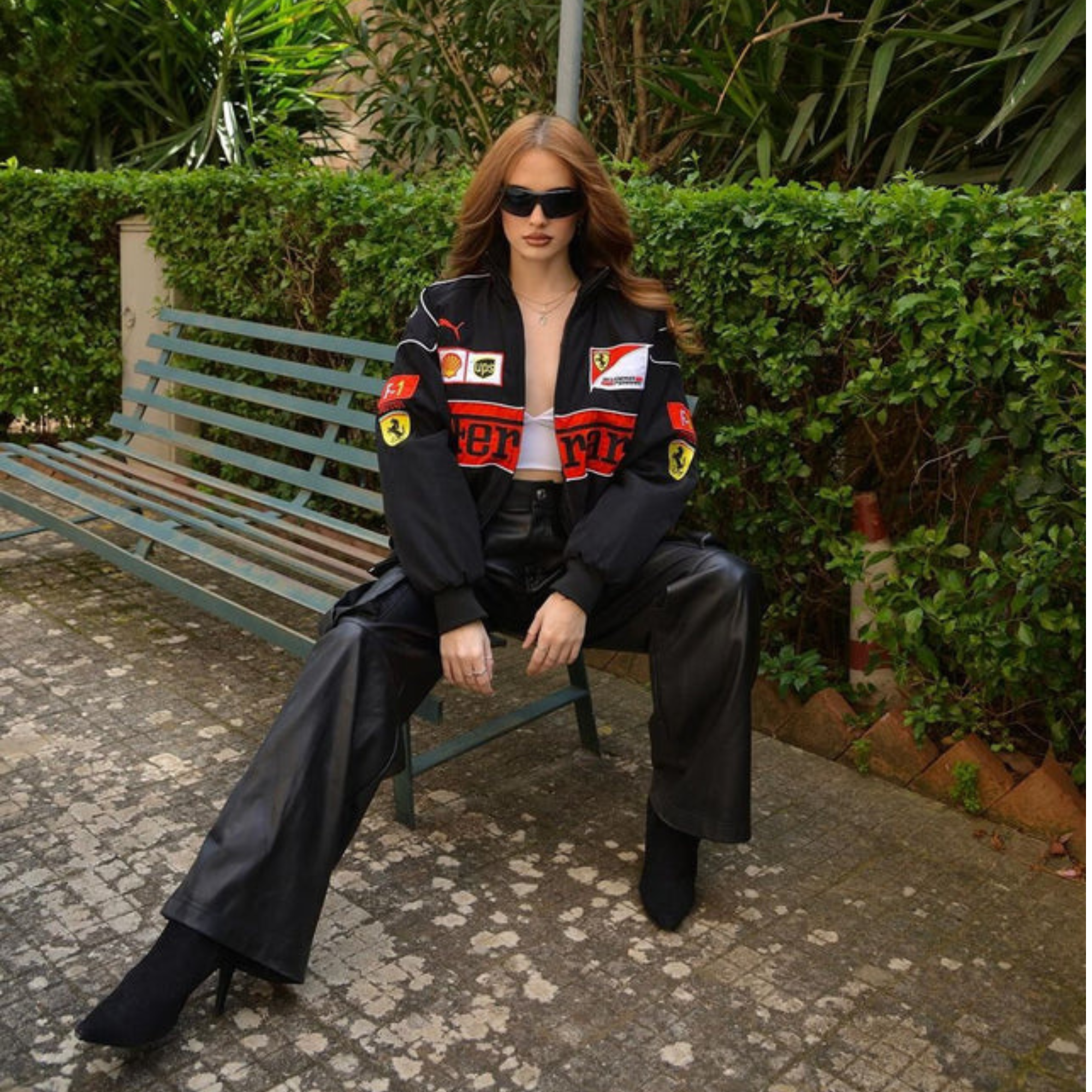Black Vintage Racing Jacket