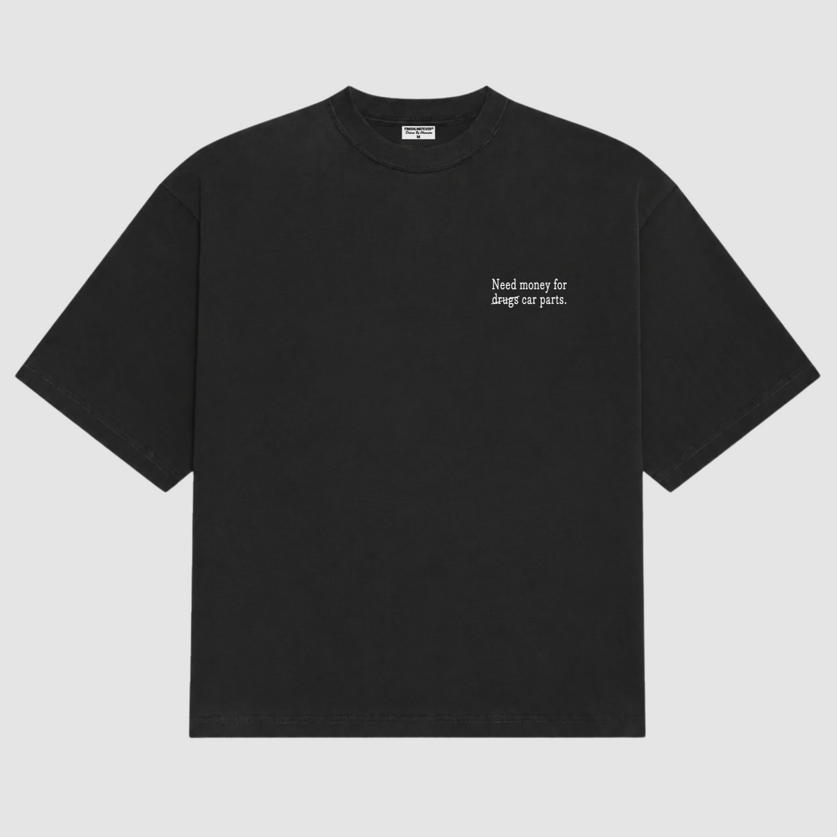 Need Money For Car Parts Box Tee BLACK