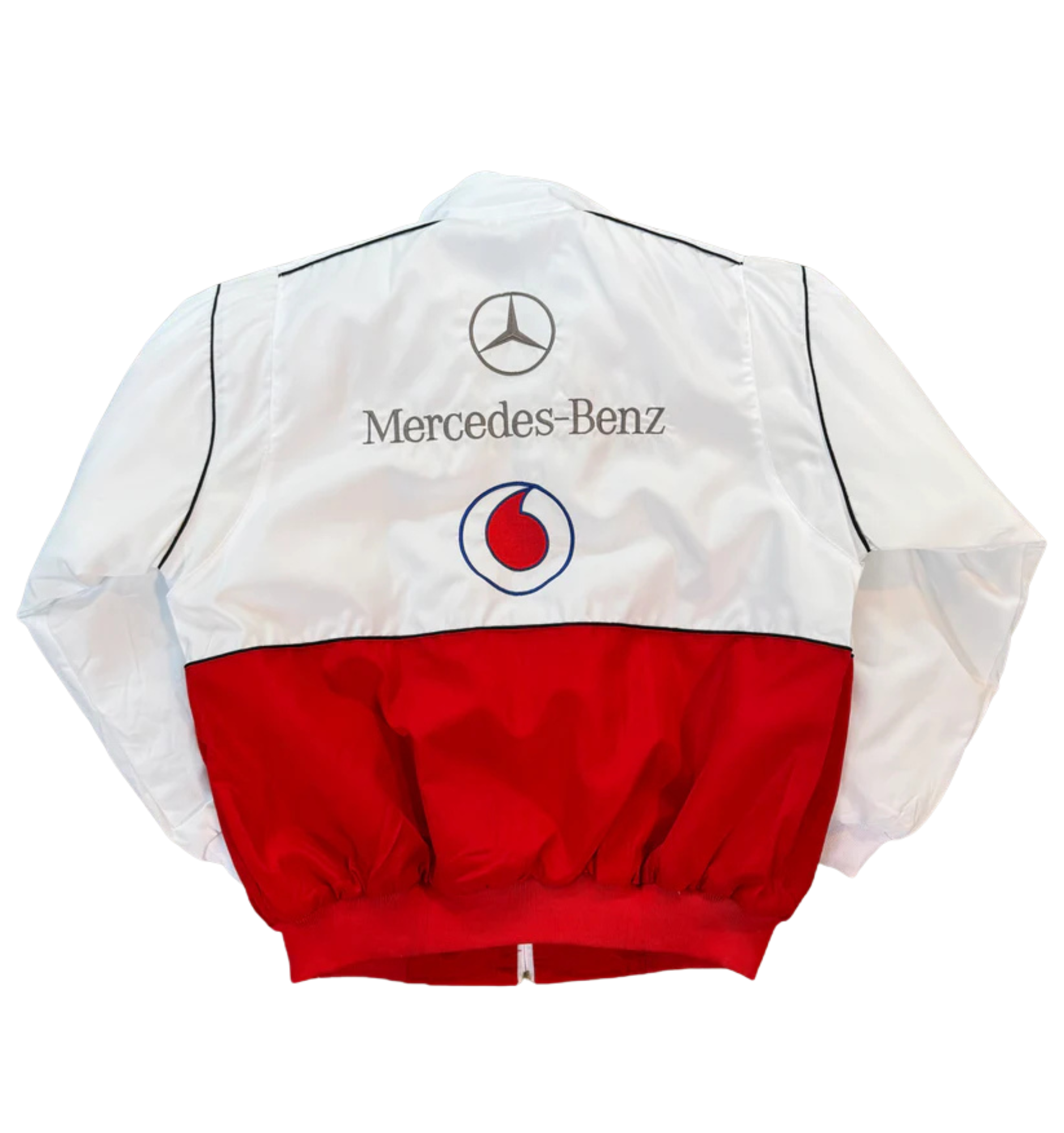White Mercedes Vintage Racing Jacket V1