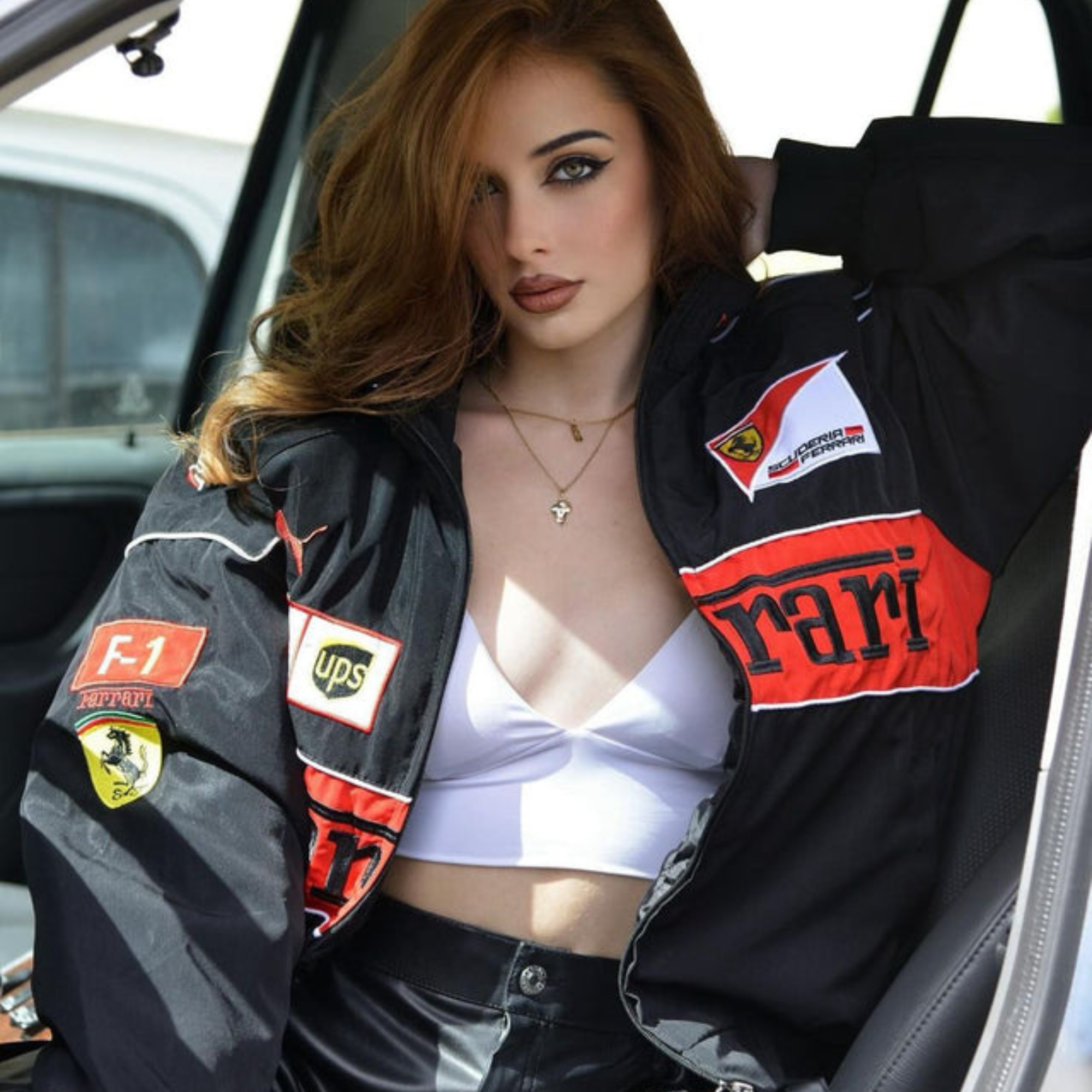Black Vintage Racing Jacket
