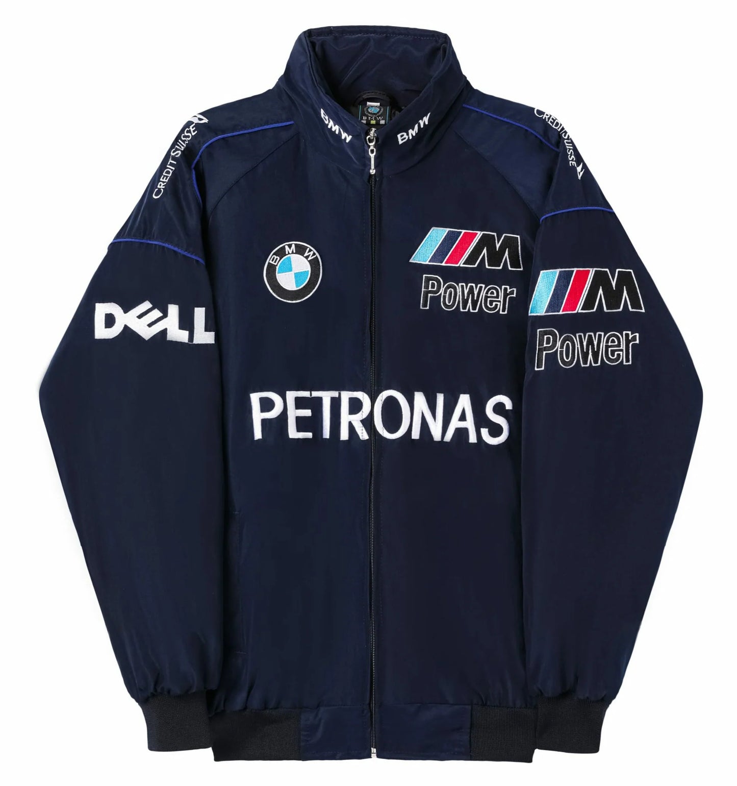 Blue BMW Vintage Racing Jacket – FinishLineFever™