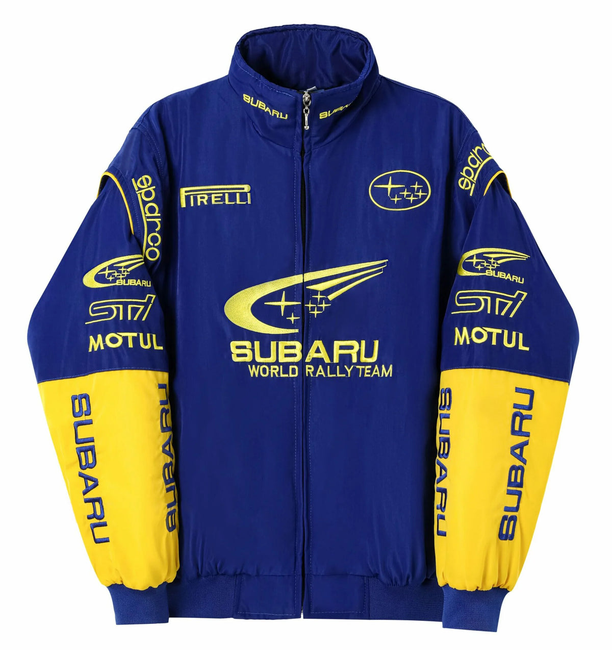 スバル ワールドラリーチーム ライトジャケット Blue Subaru Vintage Racing Jacket