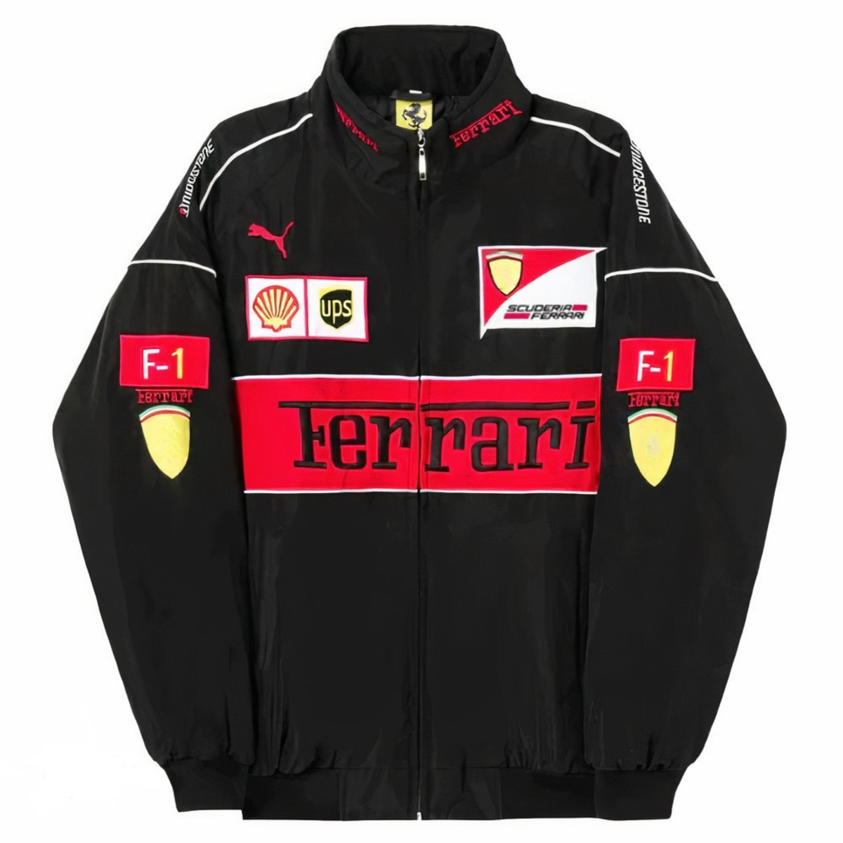 Black Vintage Racing Jacket