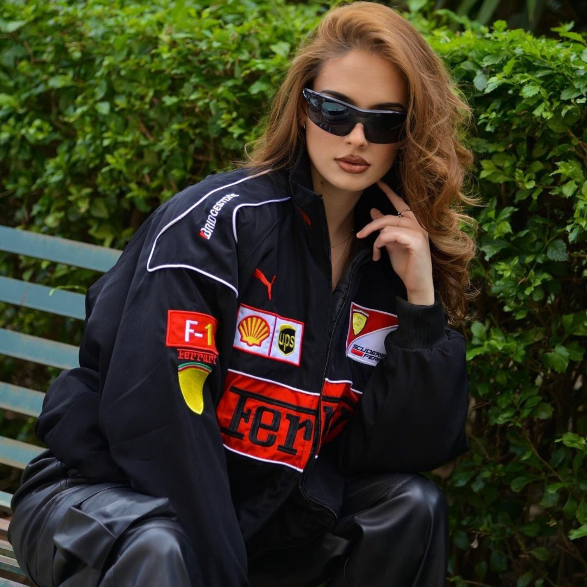Black Vintage Racing Jacket