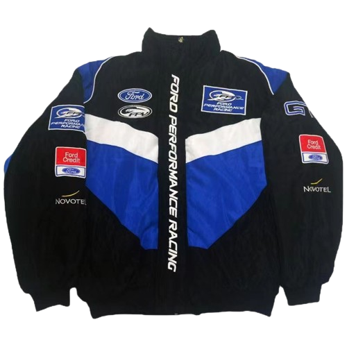Black Ford Vintage Racing Jacket – FinishLineFever™