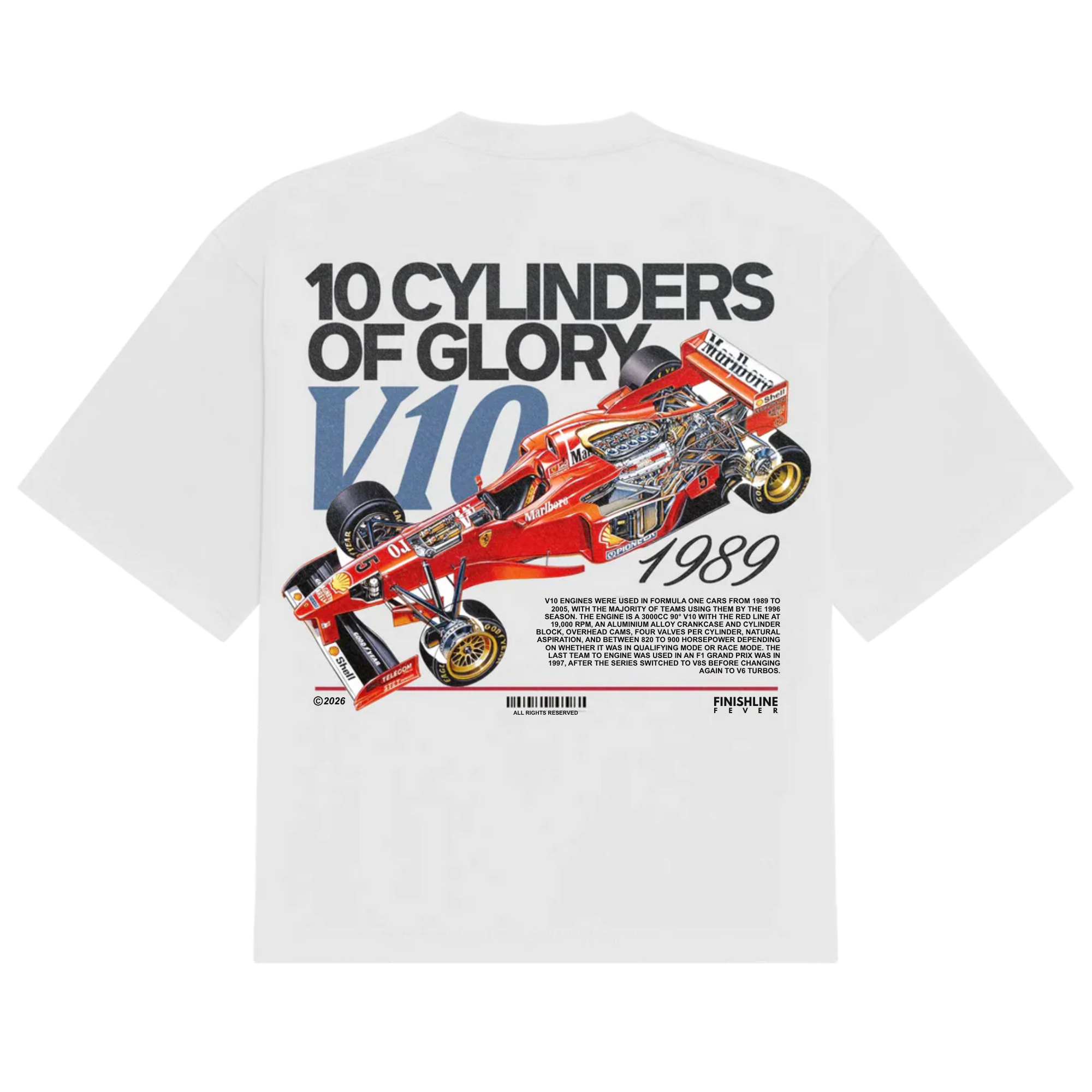 10 Cylinders Of Glory Tee