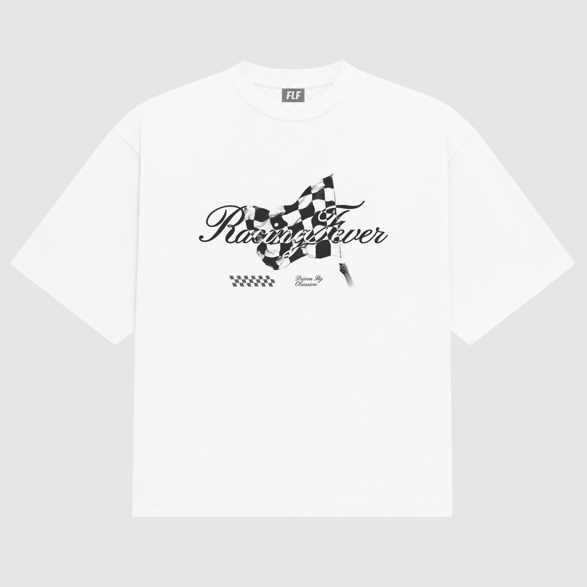 Fever Racing Flag Box Tee WHITE