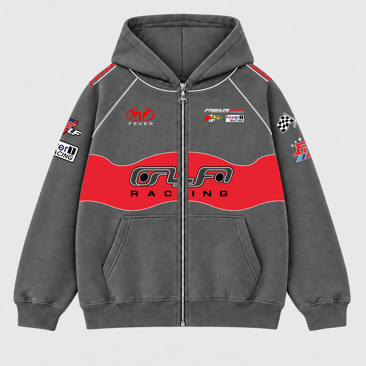 FLF RACING Heavy Zipper Hoodie