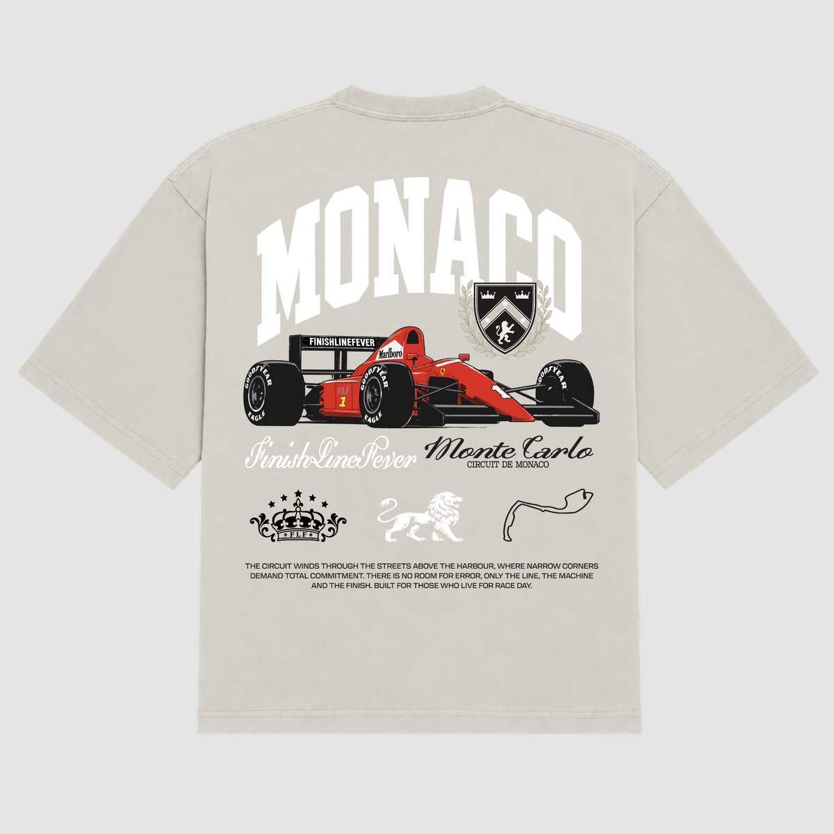 Circuit De Monaco Box Tee BONE